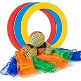 oazoxcx Jonglier-Starterset mit 3 Jonglierbällen 3 Tüchern 3 Ringen Perfekt für die Entwicklung von Motorik und Jonglierfähigkeiten