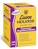 Luvos Heilerde extrafein akut - mild wirkendes Arzneimittel bei säurebedingten Magenbeschwerden. Lindert Völlegefühl, Übelkeit und Magenschmerzen, befreit von Magendruck, saurem Aufstoßen, 100 Kapseln