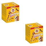 Pedigree Schmackos Multi Mix | Doppelpack | 2 x 790 g | 2 x 110 schmackhafte Kausticks für Hunde mit Rindfleisch-, Lamm- und Geflügelgeschmack | Besonders weich und köstlich