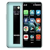 Hipipooo Soja Mini-Smartphone 3,5-Zoll-HD-Bildschirm 4G Dual-SIM-Handy Android OS 9.0 Quad-Core-GPS entsperrtes Handy (3GB+64GB)