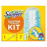 Swiffer Staubmagnet (Handgriff + 7 Tücher) Staubwedel Ideal Gegen Staub, Tierhaare & Allergene