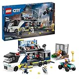 LEGO City Polizeitruck mit Labor, Polizei-Set mit Quad und LKW-Spielzeug für Kinder, Geschenk für Jungs und Mädchen ab 7 Jahre, plus 5 Minifiguren – 2 Polizisten, 1 Wissenschaftler und 2 Ganoven 60418