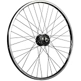26 Zoll Vorderrad Zac19 geöst DT Champion Speichen Shimano Nabendynamo schwarz