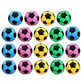 HOODANCOS 20 Stück Manuelle Bleistiftspitzer In Fußballform Kompakt und Tragbar Bunter Minispitzer für Schüler und Büro Praktisches Schreibwaren