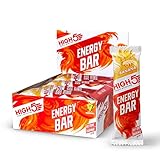 HIGH5 Energieriegel - Hochkalorische Riegel für Laufen, Radfahren & Wandern - Vegane Haferriegel mit echten Früchten - Gesunde Snacks für Training, Wettkampf & Alltag (12x55g Soft Bar Riegel, Banane)