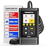 thinkcar OBD2 Diagnosegerät, THINKOBD 100 Diagnosegerät Auto, Verbesserter Universal Codeleser Motor-Scanner Mit Volle OBD2-Funktionalität, Premium KFZ Auslesegerät Für Alle OBDII/EOBD Protokol