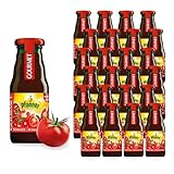 Pfanner Gourmet 100% Tomatensaft – 24 x 0,2L Einwegglas – Hochwertiger Tomaten Saft aus Konzentrat – Für Gastronomie, Hotellerie & anspruchsvollen Genuss zuhause