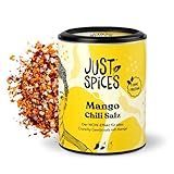 Just Spices Mango Chili Salz I WOW-Effekt für Marinaden bis Eis: Gewürzsalz mit Mango I Gewürzdose, 55 g