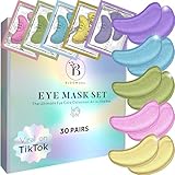 BLOOMORA Gemischte Augenpads (30 Paare) - Eye Pads mit Niacinamid & Augenpads Hyaluron - Augenpadz Gegen Augenringe - Augenringe Entfernen - Eye Patches