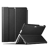 Fintie Hülle für Microsoft Surface Go 4/3/2 (2023 2021 2020) Surface Go 2018 10 Zoll, Business Schutzhülle mit Harter Schale, Kompatibel mit Type Cover Tastatur, Schwarz