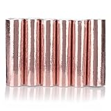 KarneLux Luftschlangen 'Roségold Metallic' - Partydekoration für Geburtstage, Hochzeiten und Silvester - 6er Pack