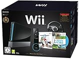 Nintendo Wii 'Mario Kart Pak' - Konsole inkl. Wii Sports, Mario Kart Wii, Wii Lenkrad + Remote Plus Controller, schwarz