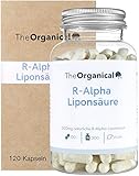 TheOrganical® R-Alpha Liponsäure | 300 mg pro Kapsel | 120 Kapseln | natürlicher R Alpha Liponsäure | Hergestellt in Hamburg | Volle Wirkung |