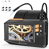 Endoskopkamera mit Licht 10m, Ennovor 1080P HD Digital Endoscope mit 4.3-Zoll-IPS- Bildschirm, IP67 Wasserdicht Rohrkamera mit 8 einstellbaren LEDs, 8mm Schlangenkamera Inspektionskamera