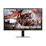 Samsung Odyssey G80SD OLED Gaming Monitor, 32 Zoll, 4K AI Upscaling, UHD Bildschirm, 3.840 x 2.160, Bildwiederholrate 240 Hz, Reaktionszeit 0,03 ms (G/G), AMD FreeSync Premium Pro, LS32DG800SUXEN