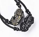 Armband, Feng Shui Reichtum Halskette/Pi Yao Drache Avatar Halskette Verstellbares Chakra Edelstein Kristall Amulett für Geld Glück Paar Männer Frauen