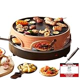Emerio Pizzaofen, PIZZARETTE das Original, 3 in 1 Pizza-Raclette-Grill, patentiertes Design, für Mini-Pizza, echter Familien-Spaß für 6 Personen, PO-113255.4