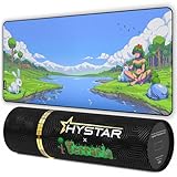 Hystar x Terraria Erweitertes Gaming-Mauspad, XXL, 91,4 x 40,6 cm, 5 mm dick, wasserdichte Oberfläche, glattes Polyestergewebe und Naturkautschuk-Basis (Dryad)