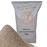 Leinsamenmehl 1 kg | teilentölt, Low Carb Mehl mit hohem Eiweißgehalt, in bester Qualität, frisch aus der Rätze-Mühle 1000g
