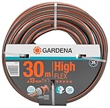 Gardena Comfort HighFLEX Schlauch 13 mm (1/2 Zoll), 30 m: Gartenschlauch mit Power-Grip-Profil, 30 bar Berstdruck, formstabil, UV-beständig (18066-20) schwarz