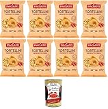 Pagani Pasta all' Uovo Tortellini con Prosciutto Crudo, Eiernudeln mit Parma ham, Pasta mit Ei 8x1kg + Italian Gourmet polpa 400g