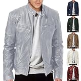 Motorrad Jacke Herren Pilotenjacke Herren Ohne Kapuze Mode Einfachheit Winterjacke Sweatjacke Mit ReißVerschluss Taschen Reine Farbe Vielseitige Baseball Kapsel In GroßEn GrößEn ErhäLtlich