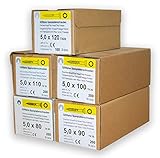 Spanplattenschrauben Sortiment REISSER 18681 Set Q200 plus Torx 900 Stück Holzschrauben