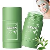 EHIOG 2 Stück Green Mask Stick, Deep Cleansing Smearing Mask, Grüntee Purifying Clay für Befeuchtet und Kontrolliert das Öl, Moisturizing Skin, Removes Blackheads