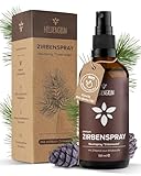 Heldengrün® Zirbenspray BIO Tiroler Wald [ECHTES ZIRBENÖL] - Naturrein, aromatisch & holzig - Tannenduft Spray, Ideal als Kissenspray, Raumspray Zirbe