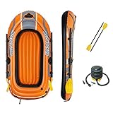 Bestway Unisex Jugend 6'5' X 45'/1.96m 1.14m Kondor 2000 Set Boote, Orange, 1.96m X 1.14m EU
