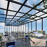 Polycarbonat-Dachbahn, transparente Kunststoffplatte für den Außenbereich, langlebige transparente Platten für Terrassen, Markisen und Trennwände, leicht zu schneiden, ideal für Gewächshäuser