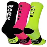 IRREVERENT Unisex Lctt Sportsocken, Pack_Keep_Beast_Work, 43-46