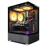 STGsivir Gaming Desktop-PC, Intel Celeron G5905 3,5 GHz, Radeon RX 580 16 GB GDDR5, 16 GB RAM, 512 GB SSD, WiFi, BT 5.0, RGB-Lüfter x 5, W11H64