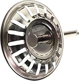 Blanco 119146 Siebkörbchen 7,9 cm | 3,5' | mit Zapfen für Exzenter-Bedienung | 18 Ablauf-Schlitze | Original-Ersatzteil | Edelstahl