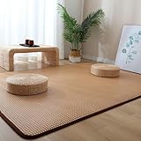 Japanische Tatami-bodenmatte, Natürlicher Rattan Nicht Rutschernder Atmungsaktiver Teppich, Sommerfaltboden Schlafmatte Innenboden Teppich Für Wohnzimmer Schlafzimmer(Size:70x180cm(28x71inch),Color:A)