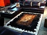 Vip-leather NEU KUHFELL Patchwork Teppich (120 cm x 180 cm)