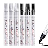 XoeLLe Permanent Marker Wasserfester Stift, 6 Glanzlackmarker Stift Permanentmarker Paint Marker Schnell Trocknender Lackstift Glasstift für Karton, Glass Holz, Metall, Keramik Tassen