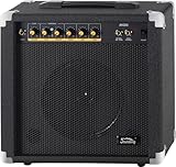 Soundking AK20-G Gitarrenverstärker 60 Watt - 3-Band Equalizer - 8' Speaker mit 2 Kanälen - Kopfhörerausgang & Lautsprecheranschluss - Idealer Amp für Einsteiger mit Extra robusten Schutzecken