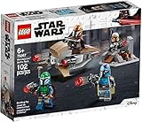 LEGO 75267 Star Wars Mandalorianer Battle Pack Set mit 4 Minifiguren, Speeder-Bike und Verteidigungsfestung