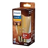 Philips LEDclassic E27 Lampe Gold, ersetzt 40W, warmweiß (1800 Kelvin), Dekolampe