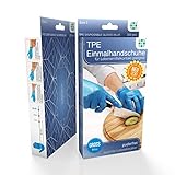 TPE Handschuhe 2000 Stück 10 Boxen (L, TPE Handschuhe) Einweghandschuhe, Einmalhandschuhe, Untersuchungshandschuhe, TPE Handschuhe, puderfrei, ohne Latex, unsteril, latexfrei, disposible gloves, black