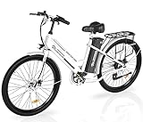 EVERCROSS EK8S Elektrofahrräder Erwachsene, 26 Zoll E-Bike - 250W Motor, 36V 12AH Akku, 15/20/25 KM/H, 120KG Max. Belastung, Mountainbike Elektrofahrrad für Frauen Männer