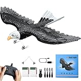 VEVOR RC-Flugzeug, 2,4 GHz 2-Kanal-Fernsteuerungsflugzeug mit 6-Achsen-Gyrostabilisator, flugbereites Eagle-Flugzeugspielzeug mit 2 Batterien, RC-Segelflugzeug für Erwachsene, Kinder, Anfänger