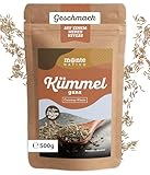 Kümmel ganz Monte Nativo (500g) - Schonend getrocknete Kümmelsamen ideal zum Kochen - Ganze Kümmelsamen perfekt zum Backen - Kümmel Tee - Aromatischer und leckerer Kümmel