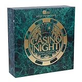 Talking Tables Casino Night Game Kit - Play Poker, Blackjack, Roulette - Glücksspielset für Erwachsene, Geschenke für Ihn - Enthält Spielmatte, Chips, Spielgeld, Bälle, Spielkarten (Host-Casino-V2)