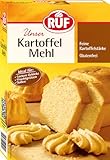 RUF Kartoffel-Mehl, reine Kartoffelstärke zum Kochen & Backen, für Kartoffel-Klöße, Süßkartoffel-Pommes, Kartoffel-Brot, glutenfrei und vegan, 1x500g