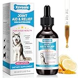 Gelenkergänzung für Hunde 60ml - Flüssigtropfen für Seniorenhunde mit Glucosamin | Natürliche Schmerzlinderung & Unterstützung für Hüfte & Gelenke | Reduziert Entzündungen & Steifheit | Rindfleischges