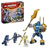 LEGO NINJAGO Jay Battle Mech, Ninja-Spielzeug für Kinder mit Figuren inkl. Jay-Minifigur mit Mini-Katana, Actionfiguren & Mechs, kleines Geschenk für kreative Jungs und Mädchen ab 6 Jahren 71805