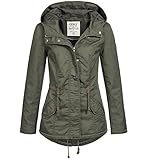ONLY Damen Onlnew Lorca Spring Parka Jacket CC OTW Parka, per Pack Grün (Grape Leaf Grape Leaf), 40 (Herstellergröße: L)