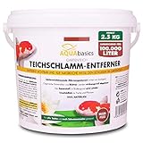 AQUAbasics Gartenteich Teichschlamm-Entferner baut im Teich Schlamm, Mulm und Organische Stoffe (Blätter) natürlich ab, Größe:2.5 kg